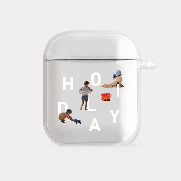 [Mademoment] Sand Play Design Clear AirPods Case