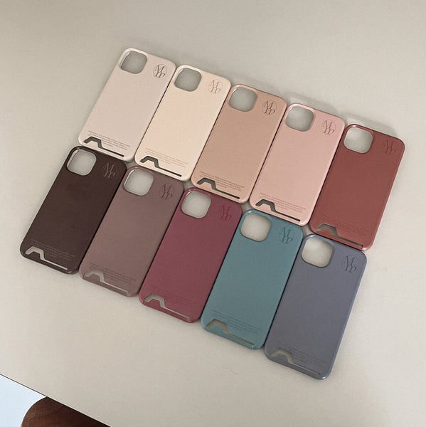 [Mademoment] Soft Cream Plain Design Phone Case