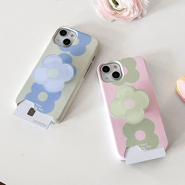 [Mademoment] Flower Drops Gradation Design Phone Case