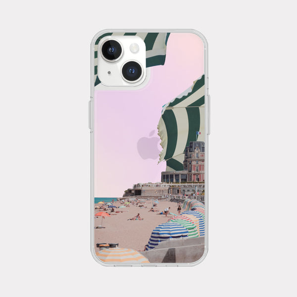 [Mademoment] Color Beach Design Glossy Mirror Phone Case