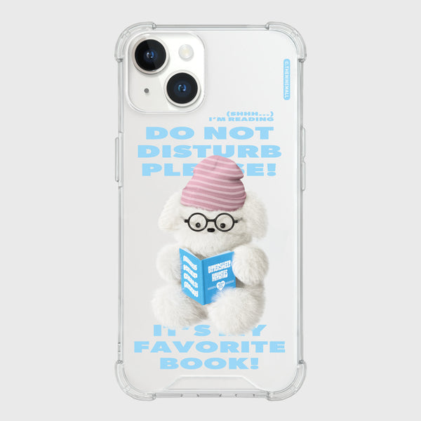 [THENINEMALL] Do Not Disturb Puppy Clear Phone Case (3 types)