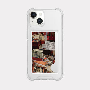 [Mademoment] Collage Vintage Store Design Clear Phone Case (1 Type)