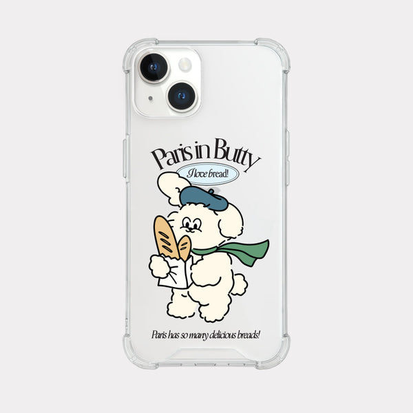 [Mademoment] Parisian Butty Design Clear Phone Case (4 Types)