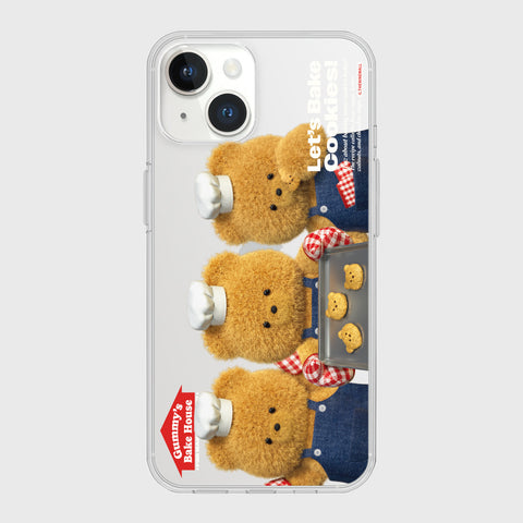 [THENINEMALL] Big Cookie Gummy Clear Phone Case (3 types)