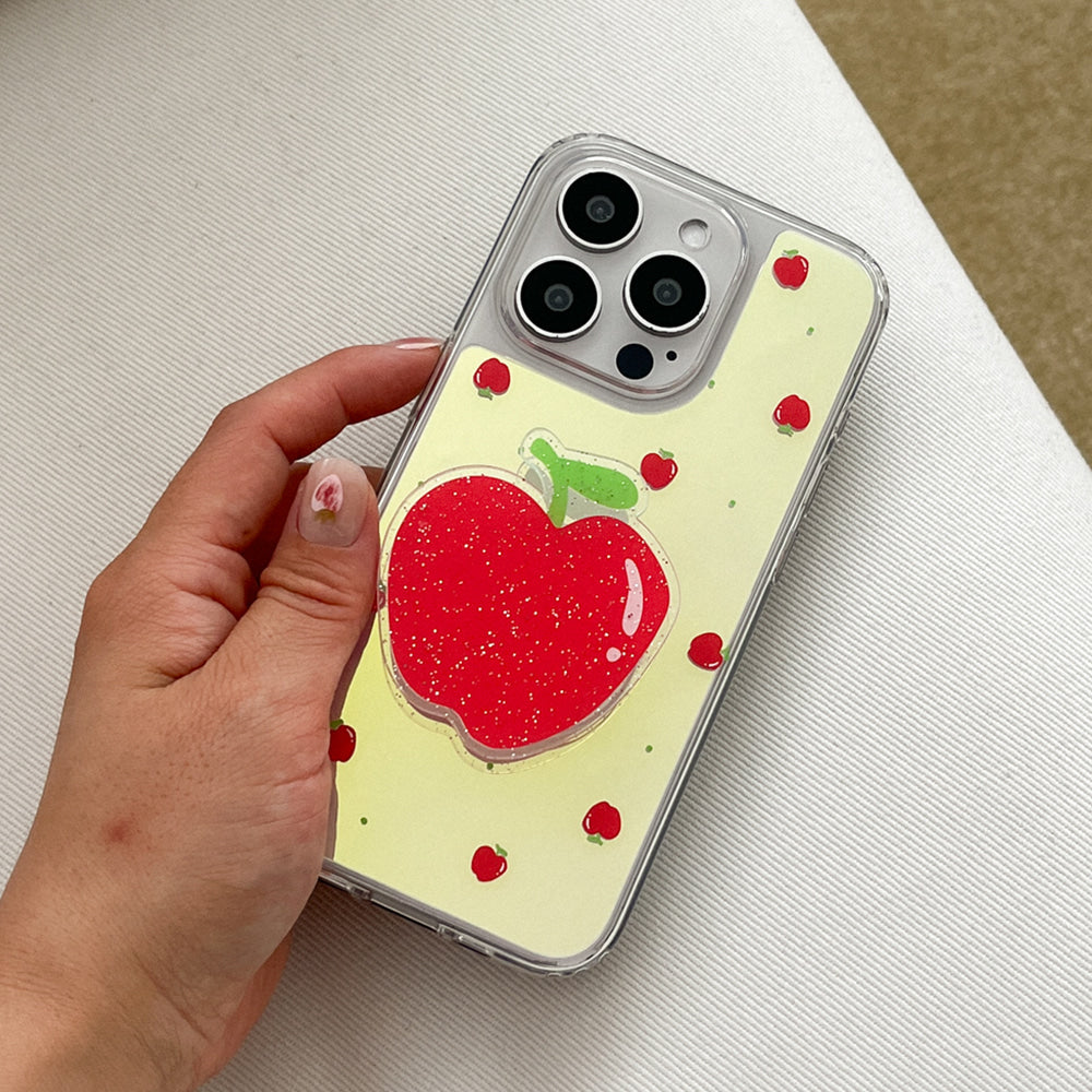 [Mademoment] Mini Fruit Pattern Design Glossy Mirror Phone