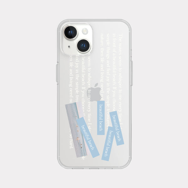 [Mademoment] Whisper Wave Design Clear Phone Case (3 Types)