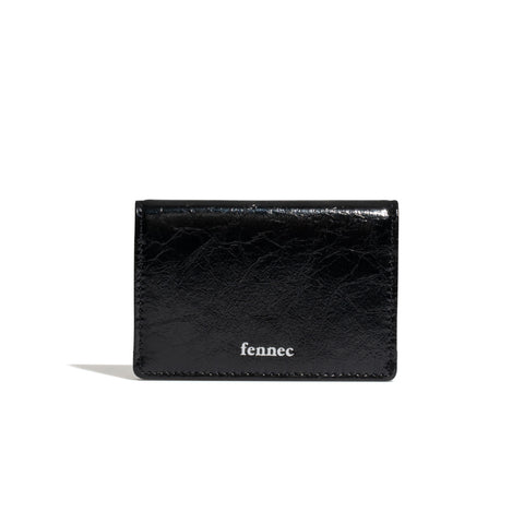 [Fennec] CRINKLE SOFT CARD CASE - BLACK