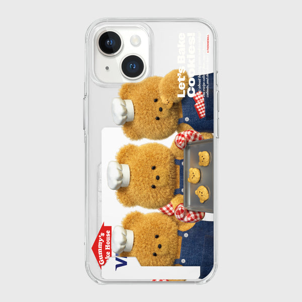 [THENINEMALL] Big Cookie Gummy Clear Phone Case (3 types)