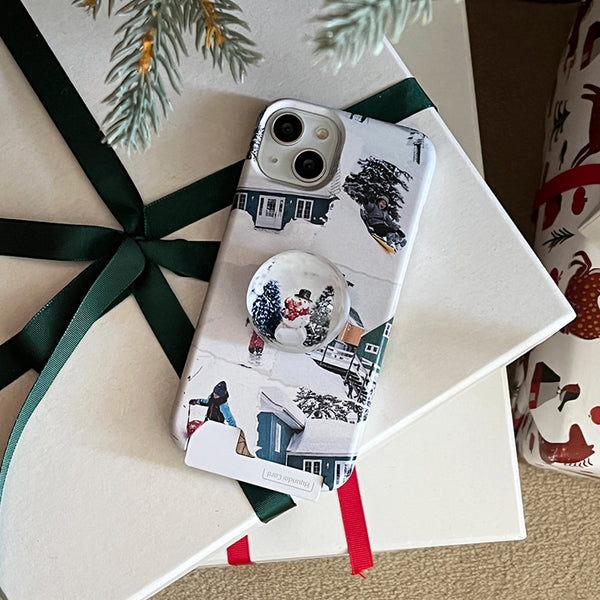 [Mademoment] Collage White Snow Design Phone Case