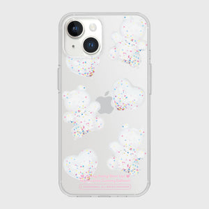 [THENINEMALL] White Gummy Balloon Clear Phone Case (3 types)