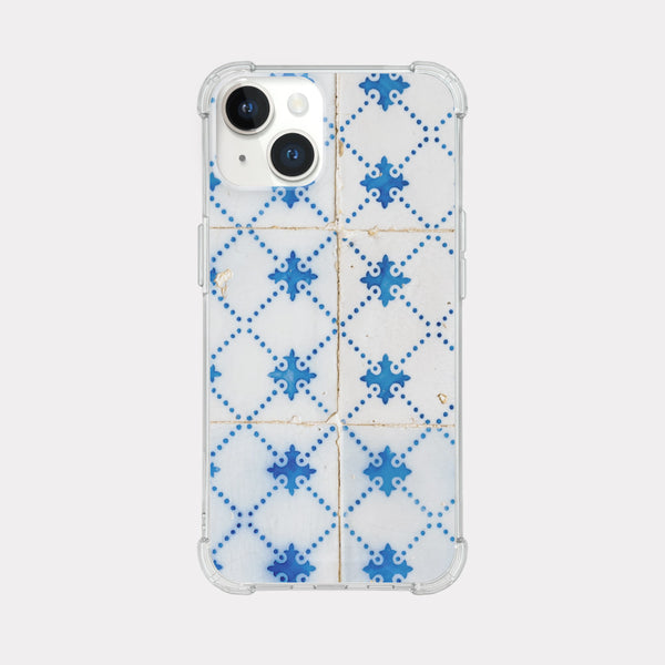 [Mademoment] Old White Tile Design Clear Phone Case (3 Types)