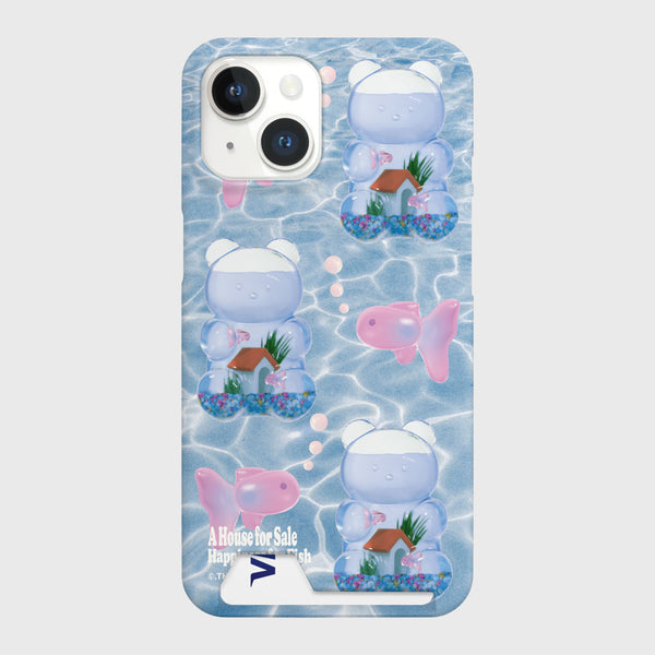 [THENINEMALL] Pattern Gummy Fish House Hard Phone Case (2 types)