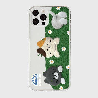 [THENINEMALL] Play In The Bush Clear Phone Case (3 types)