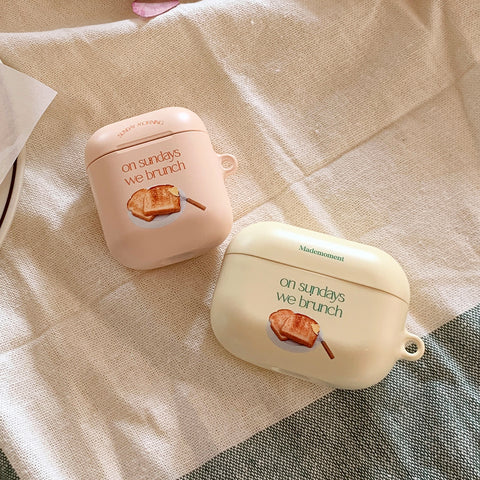 [Mademoment] Sunday Morning Lettering Design AirPods Case