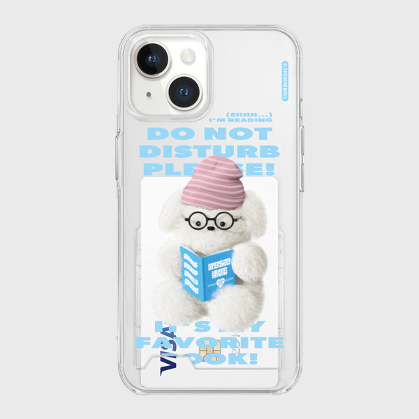 [THENINEMALL] Do Not Disturb Puppy Clear Phone Case (3 types)