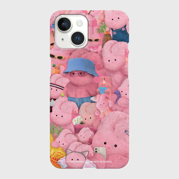 [THENINEMALL] Pink Windy Mood Hard Phone Case (2 types)