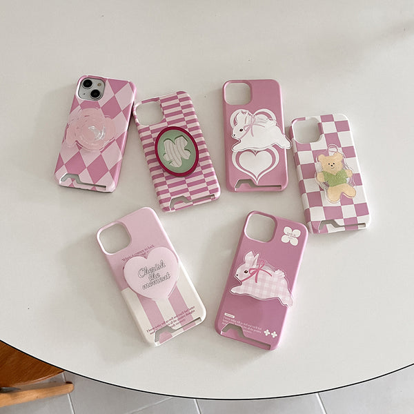 [Mademoment] Coloring Pink Design Phone Case