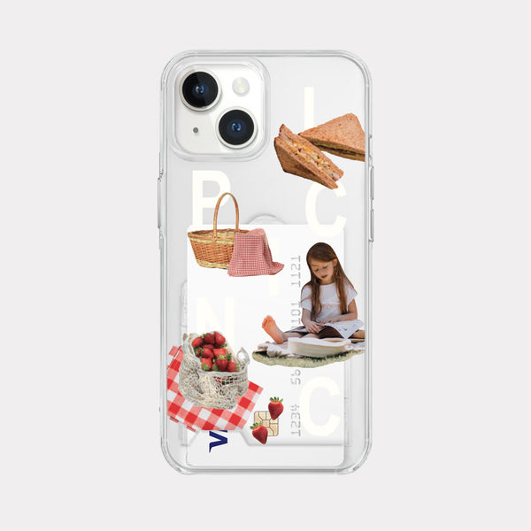 [Mademoment] Picnic Play Design Clear Phone Case (3 Types)