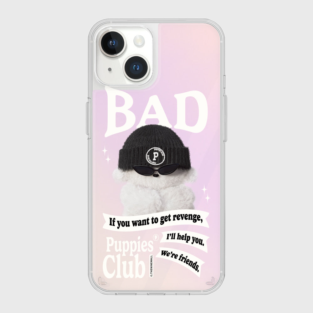 [THENINEMALL] Bad Puppies Club Mirror Phone Case