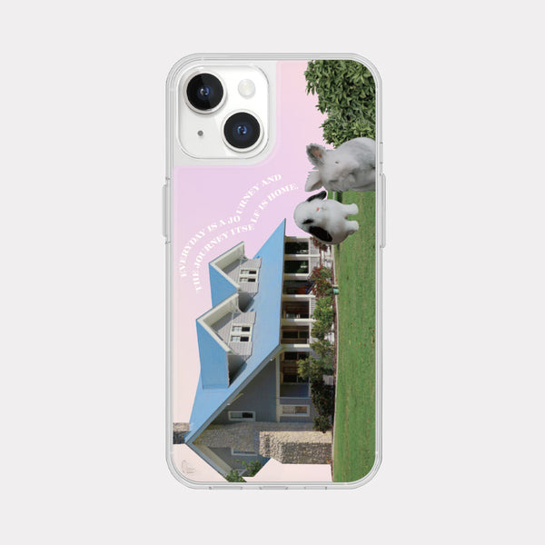 [Mademoment] House Rabbit Design Glossy Mirror Phone Case