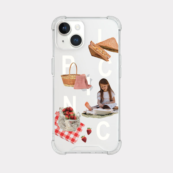 [Mademoment] Picnic Play Design Clear Phone Case (3 Types)