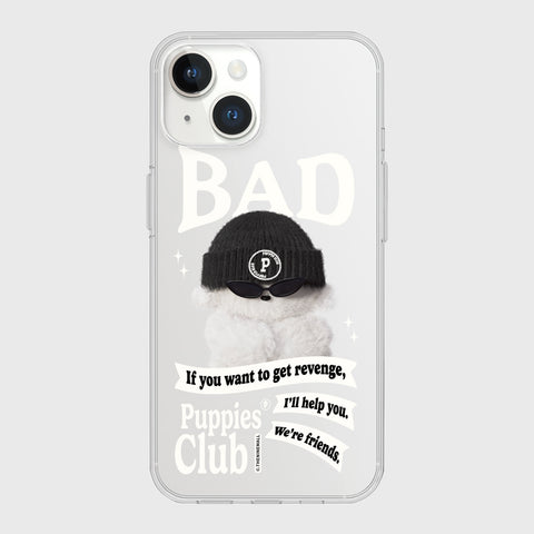 [THENINEMALL] Bad Puppies Club Clear Phone Case (3 types)
