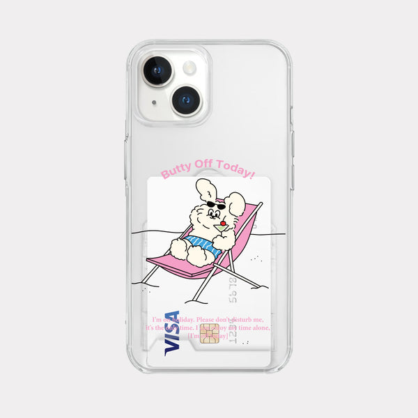 [Mademoment] Off Today Butty Design Clear Phone Case (3 Types)