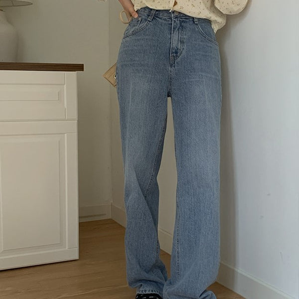 [FROM HEAD TO TOE] Pinto Leg Loom Semi-wide Denim Pants