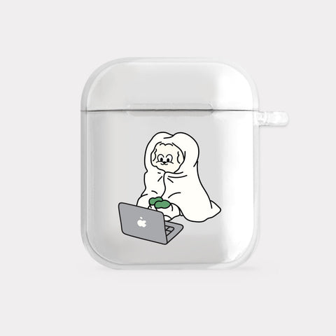 [Mademoment] Rest At Home Butty Design Clear AirPods Case