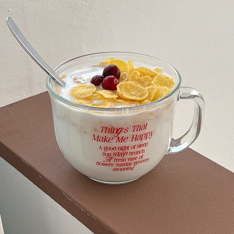 [Mademoment] Happy List Cereal Cup 470ml