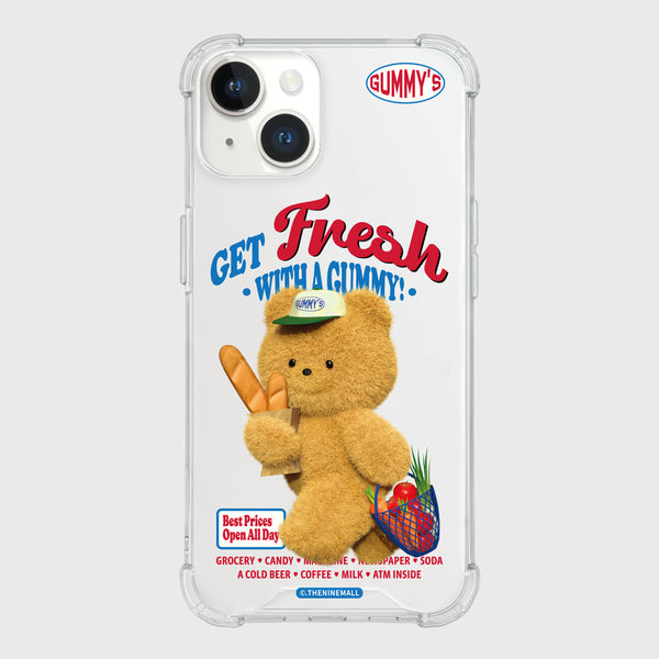 [THENINEMALL] Gummys Fresh Market Clear Phone Case (3 types)