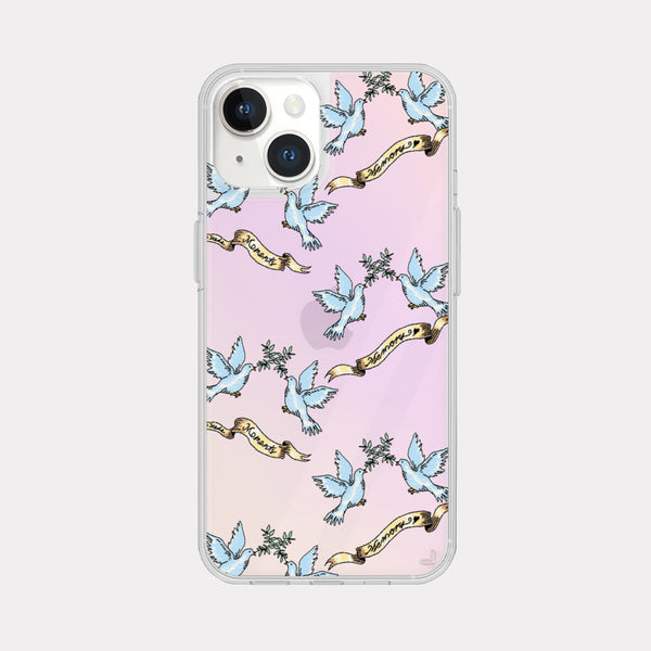[Mademoment] Peaceful Memory Pattern Design Glossy Mirror Phone Case