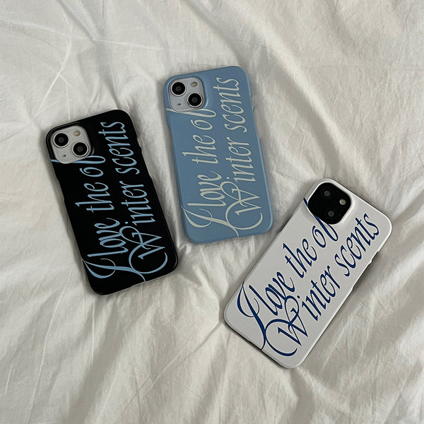 [Mademoment] Love The Scents Lettering Design Phone Case