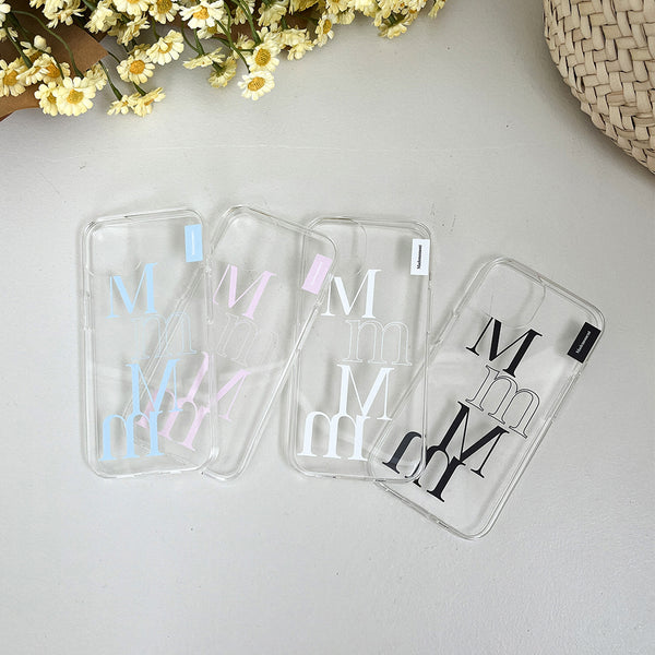 [Mademoment] Two Tone Design Clear Phone Case (3 Types)