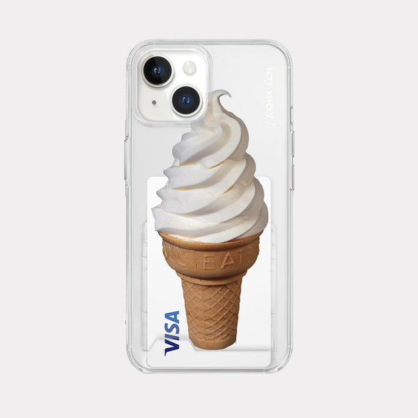 [Mademoment] Sweet Ice Cream Design Clear Phone Case (3 Types)