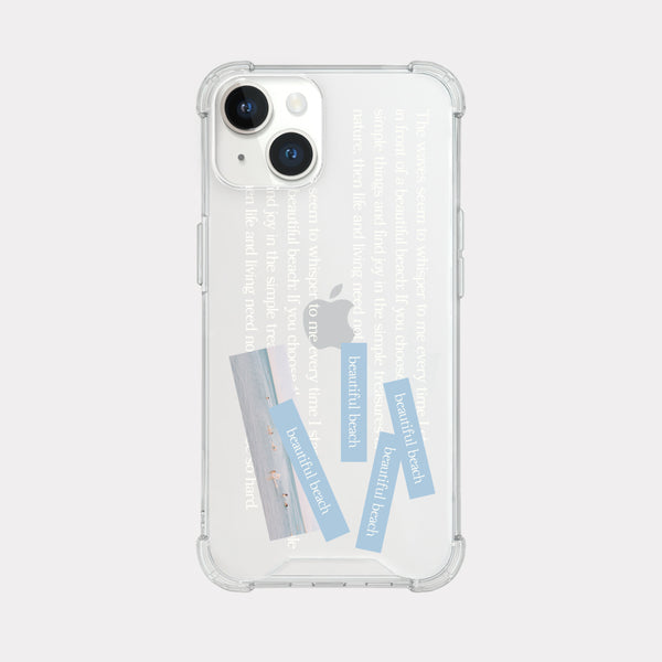 [Mademoment] Whisper Wave Design Clear Phone Case (3 Types)