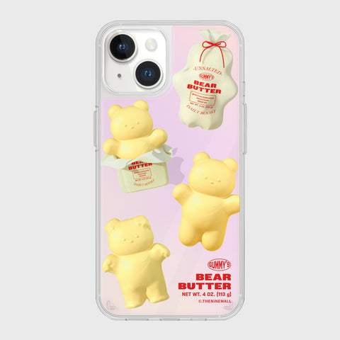 [THENINEMALL] Pattern Butter Gummy Mirror Phone Case