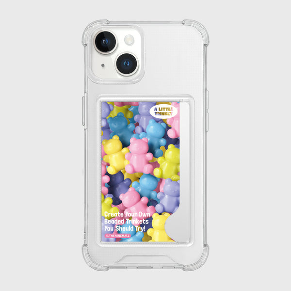 [THENINEMALL] Beads Gummy Pattern Clear Phone Case (1 type)