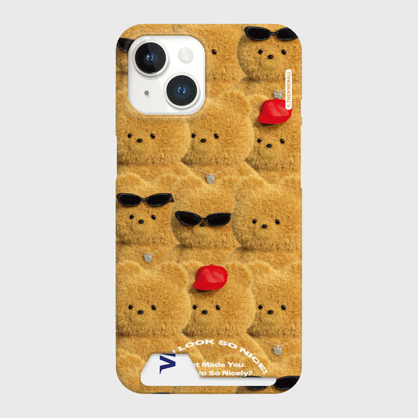 [THENINEMALL] Nice Gummy Pattern Hard Phone Case (2 types)