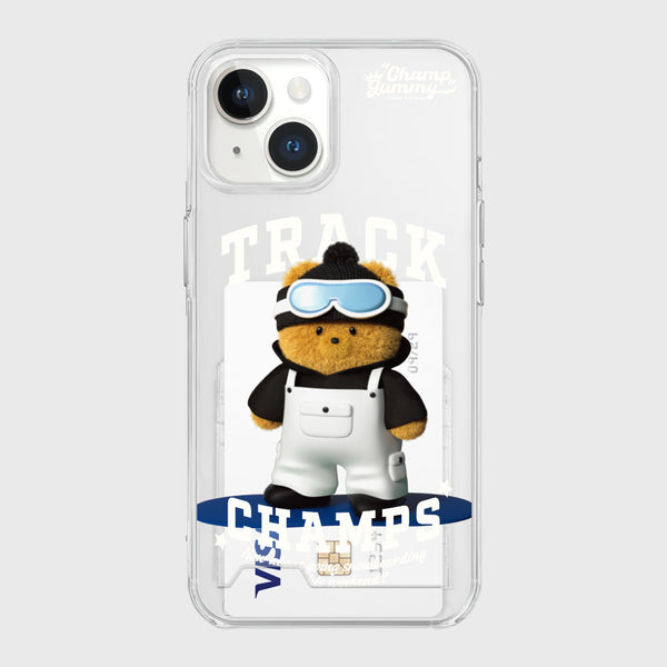 [THENINEMALL] Snowboarder Gummy Clear Phone Case (3 types)