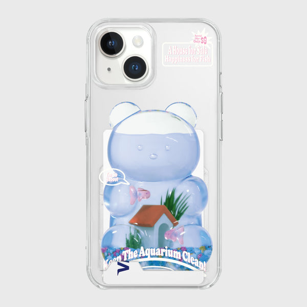 [THENINEMALL] Gummy Fish House Clear Phone Case (3 types)