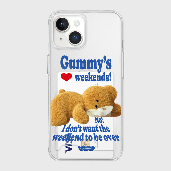 [THENINEMALL] Love Weekends Clear Phone Case (3 types)