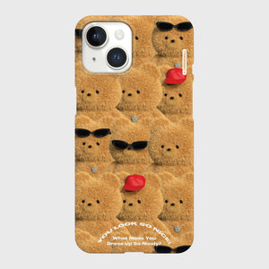 [THENINEMALL] Nice Gummy Pattern Hard Phone Case (2 types)