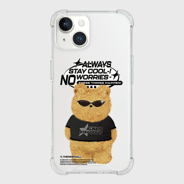 [THENINEMALL] No Worries Gummy Clear Phone Case (3 types)