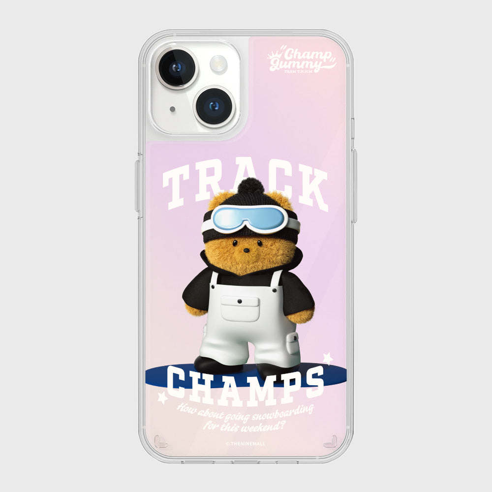 [THENINEMALL] Snowboarder Gummy Mirror Phone Case