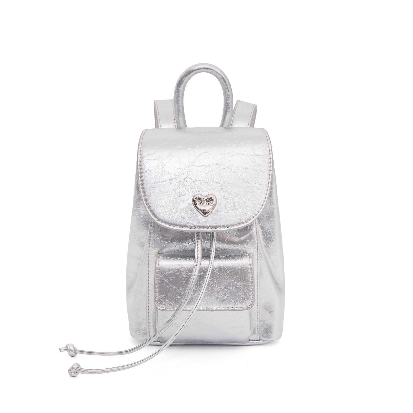 [NOIRNINE] Bébé Chain Leather Backpack (SILVER)