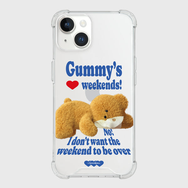 [THENINEMALL] Love Weekends Clear Phone Case (3 types)