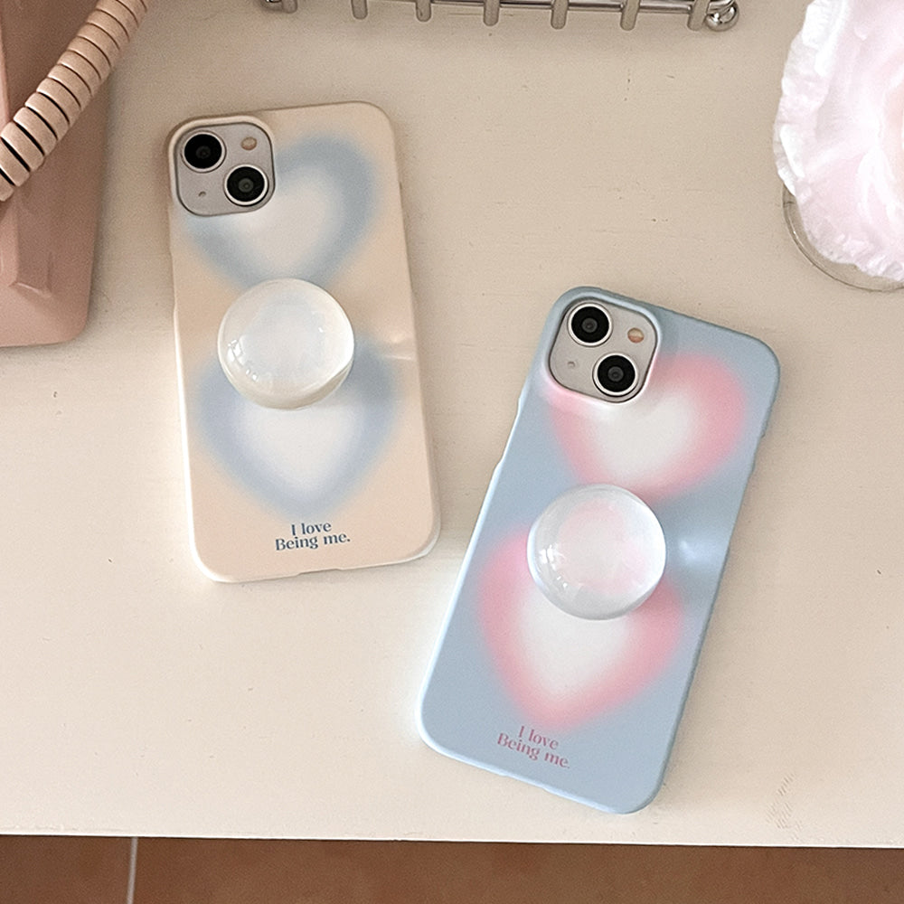 [Mademoment] Two Heart Gradation Design Phone Case