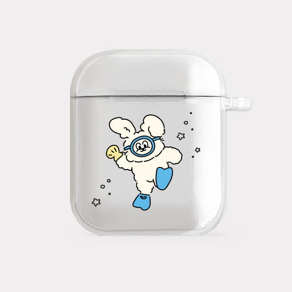 [Mademoment] Best Diver Butty Design Clear AirPods Case