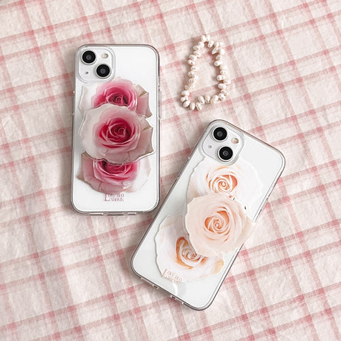 [Mademoment] Love Blossoms Design Clear Phone Case (3 Types)